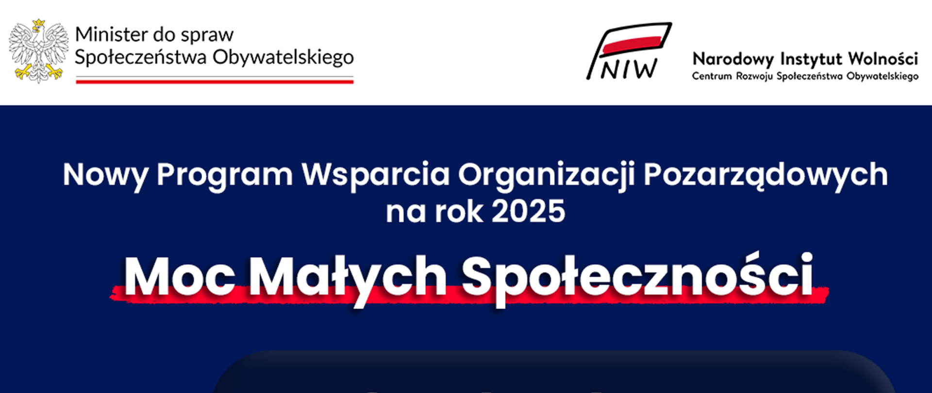 Plakat „Moc Małych Społeczności”