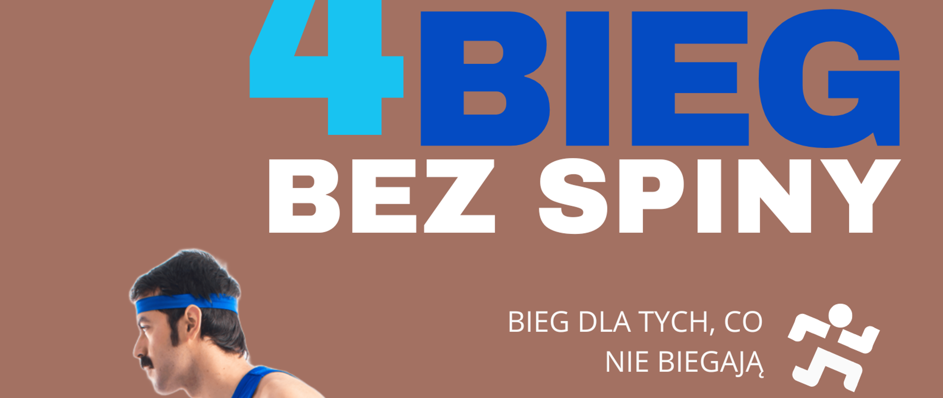 plakat - bieg bez spiny