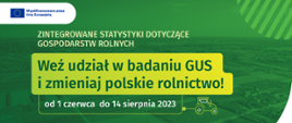 grafika przedstawia na zielonym tle informacje dotyczące badania ankietowego
