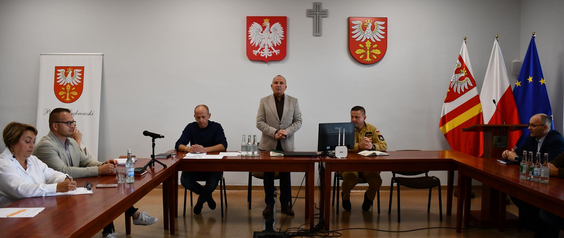Uczestnicy spotkania informacyjno-szkoleniowego dot. ochrony ludności
