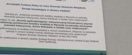 zdjęcie tablicy informacyjnej
