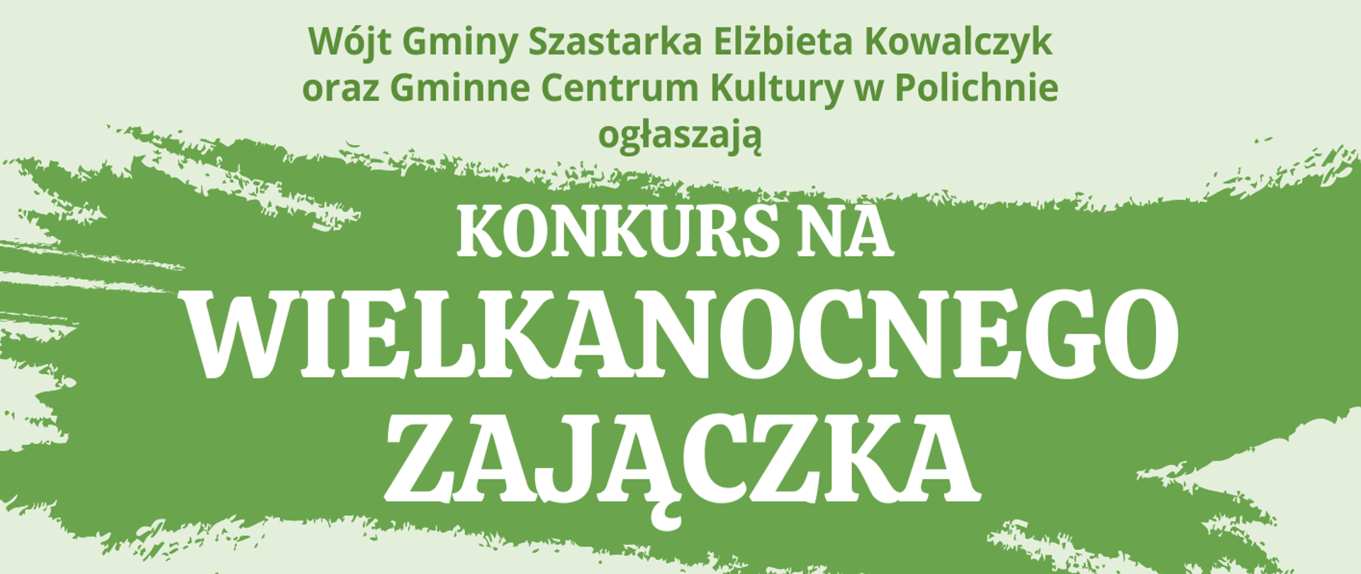 Konkurs na Zajączka Wielkanocnego 2025 - plakat