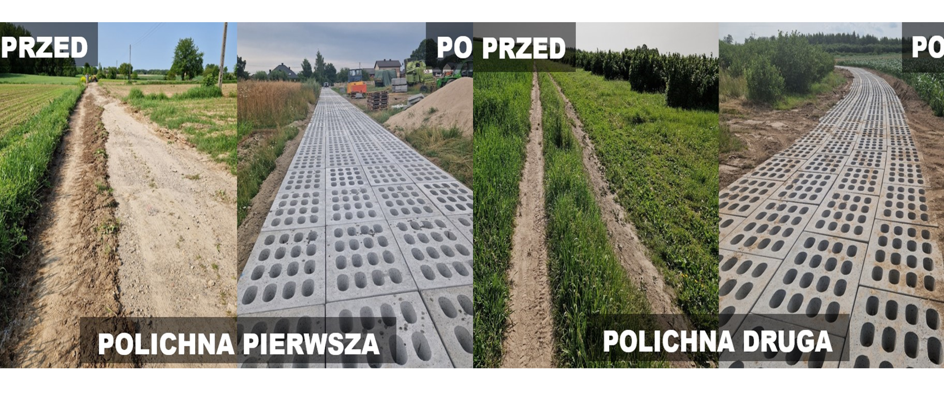 Zakończono inwestycję pn.: „Przebudowa dróg gminnych poprzez utwardzenie płytami typu YOMBA na terenie Gminy Szastarka”