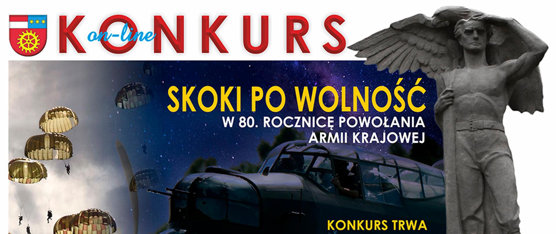 Plakat konkursu "Skoki po wolność"