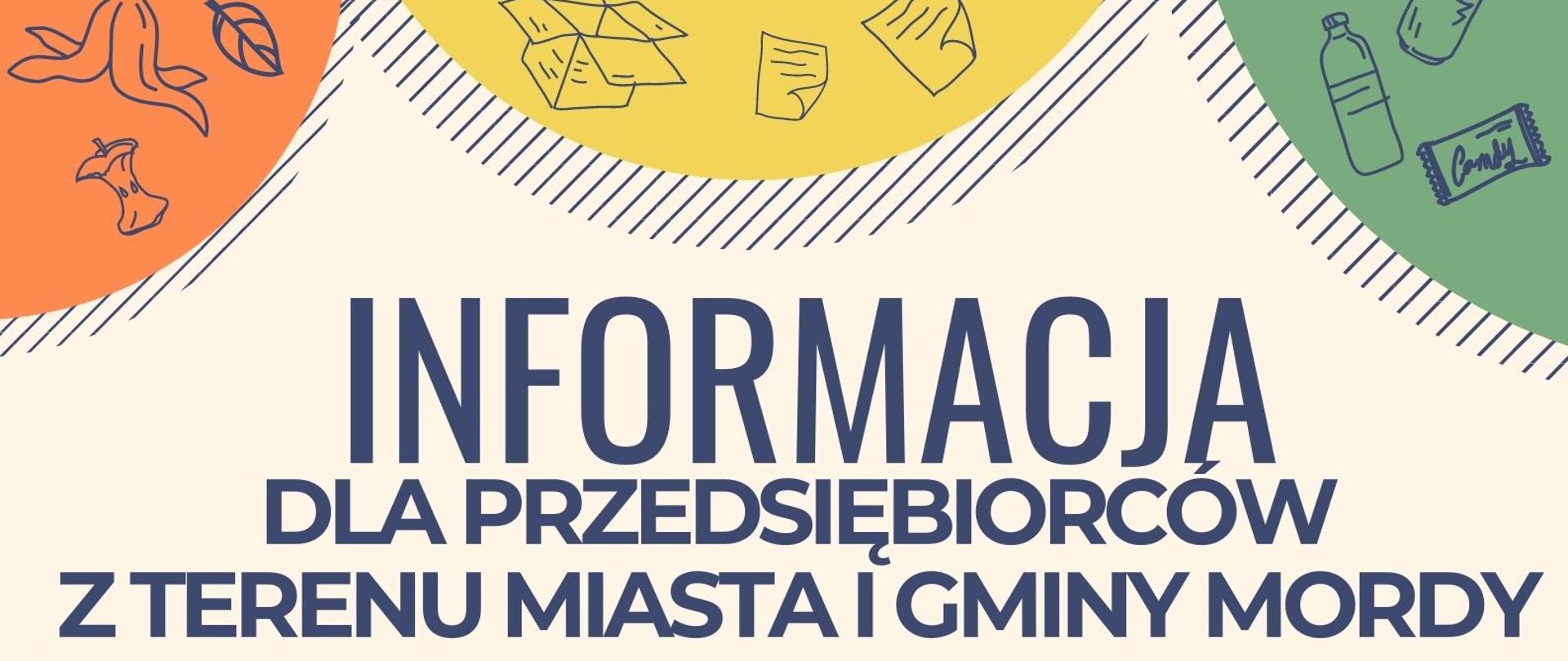 Informacja dla przedsiębiorców z terenu Miasta i Gminy Mordy