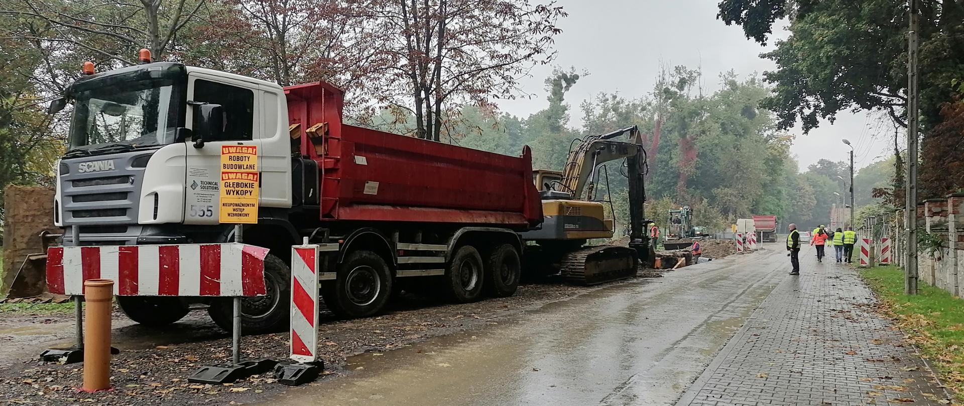 Ulica Powstańców w Nakle Śląskim