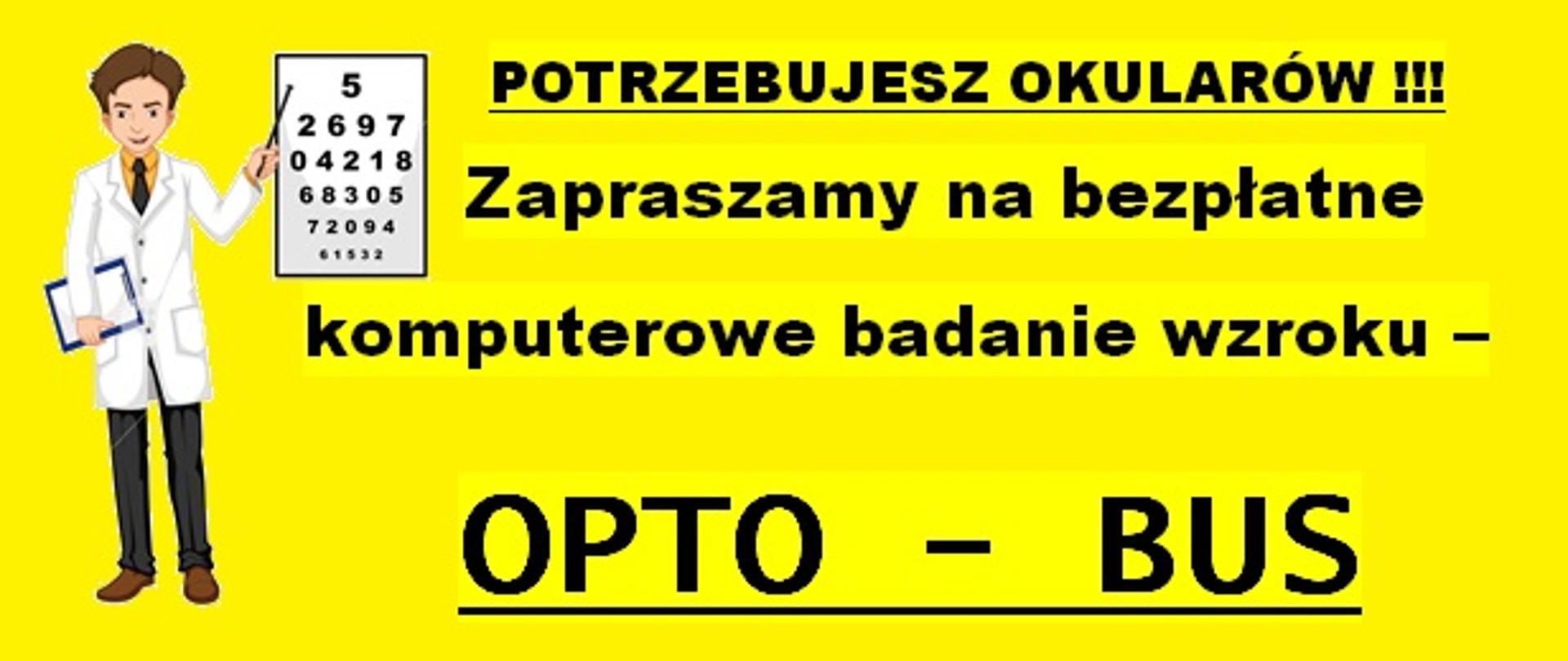 Zaproszenie na bezpłatne komputerowe badanie wzroku