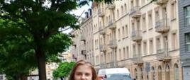 Milena podczas uroczystej gali podsumowującej konkursy tematyczne MKO w Warszawie. 