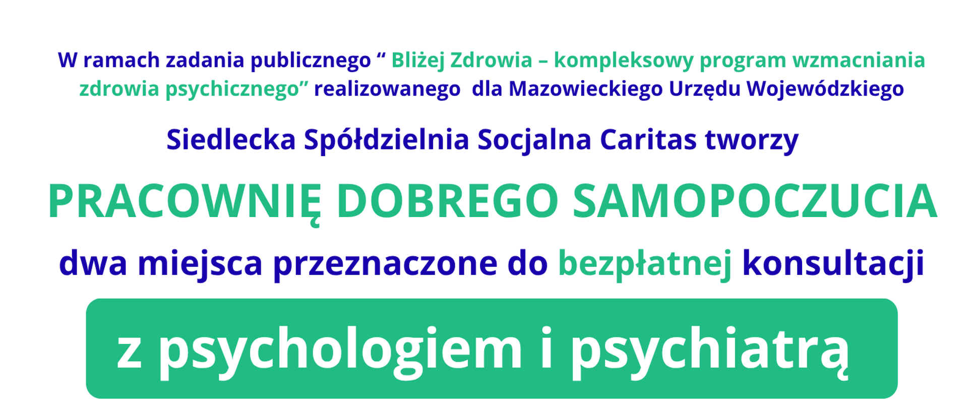 Bliżej Zdrowia - kompleksowy program wzmacniania zdrowia psychicznego