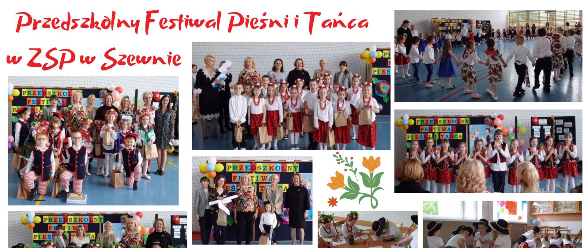 Przedszkolny Festiwal Pieśni i Tańca w ZSP w Szewnie