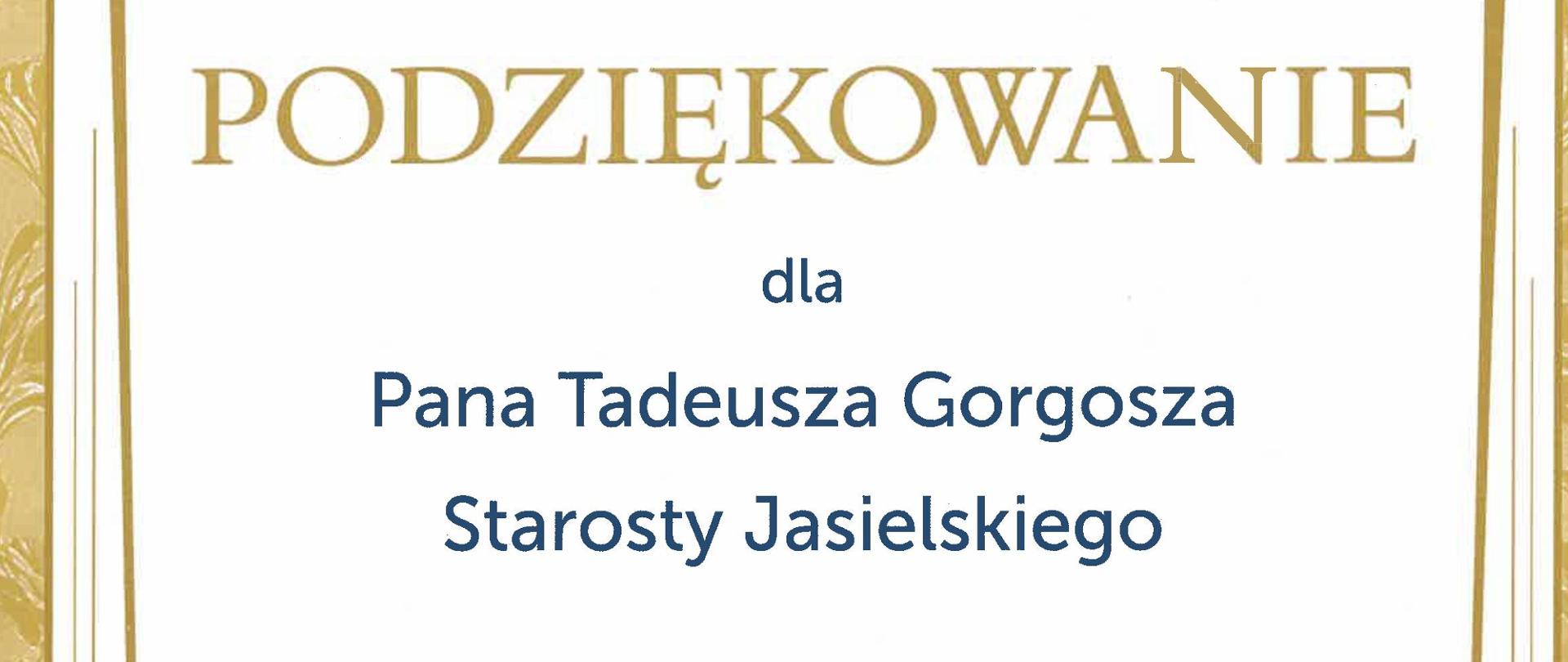 Podziekowanie 50-lecie ZUS