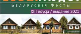 Plakat reklamujący wydarzenie - w centralnym punkcie fragment wsi z tradycyjną architekturą drewnianą . u góry tytuł wydarzenia, u dołu informacje dotyczące wydarzenia: data, miejsce i wykaz zespołów