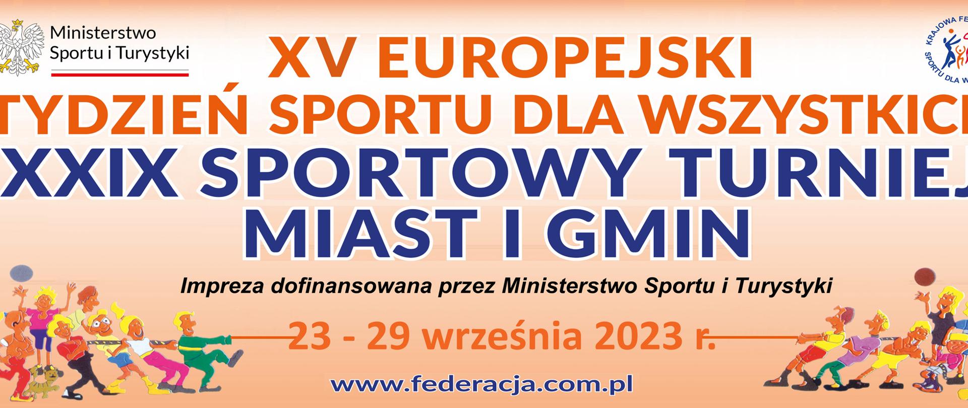 Banner Sportowy Turniej Miast i Gmin 