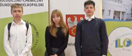 Wojciech Król i Tomasz Mendyk uczniowie klasy VIII b laureatami ponadpowiatowego konkursu biologiczno-chemicznego. 