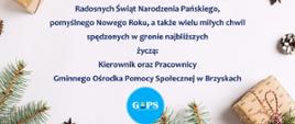 kartka świąteczna z życzeniami 