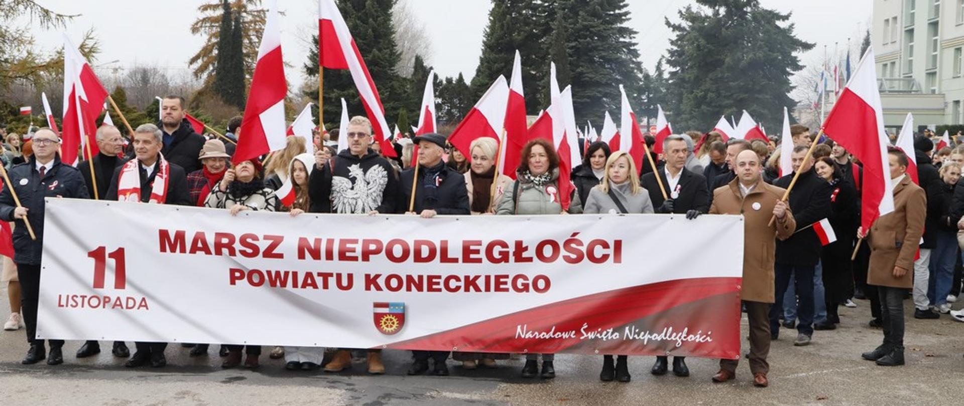 Marsz Niepodległości Powiatu Koneckiego 2025 za nami