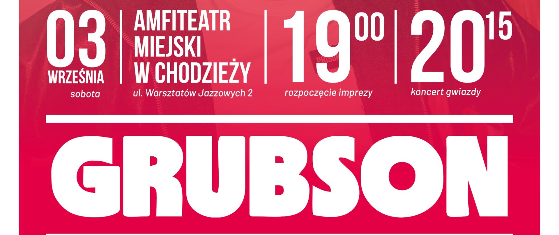 Plakat - koncert GRUBSON