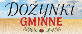 Plakat informacyjny dotyczący Dożynek Gminnych. Data i miejsce: 29 sierpnia 2026 r., Próchnowo. Program wydarzenia:15:00 – Msza Święta w kościele pw. św. Marcina w Żoniu i przejazd korowodu do Próchnowa. 16:00 – Rozpoczęcie dożynek, obrzęd chleba. 17:00 – Turniej Sołectw Strongman (z udziałem Ireneusza Kurasia), konkurs potraw, atrakcje dla dzieci, dmuchańce, kuchnia regionalna. 19:30 – Koncert zespołu Skaner. 21:00 – Koncert zespołu After Party. 22:30 – Zabawa z DJ-em. Organizatorzy/Sponsorzy: EDP Renewables, MGOK w Margoninie, Gmina Margonin. Opis graficzny: Tło przedstawiające pole dojrzałego zboża i błękitne niebo z motywami ludowymi oraz zdjęciami występujących artystów i siłaczy. 