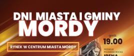 Dni Miasta i Gminy Mordy 12 - 13 sierpnia 2023 r. Plakat