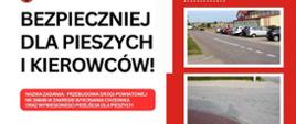 banner bezpieczniej dla pieszych i kierowców!