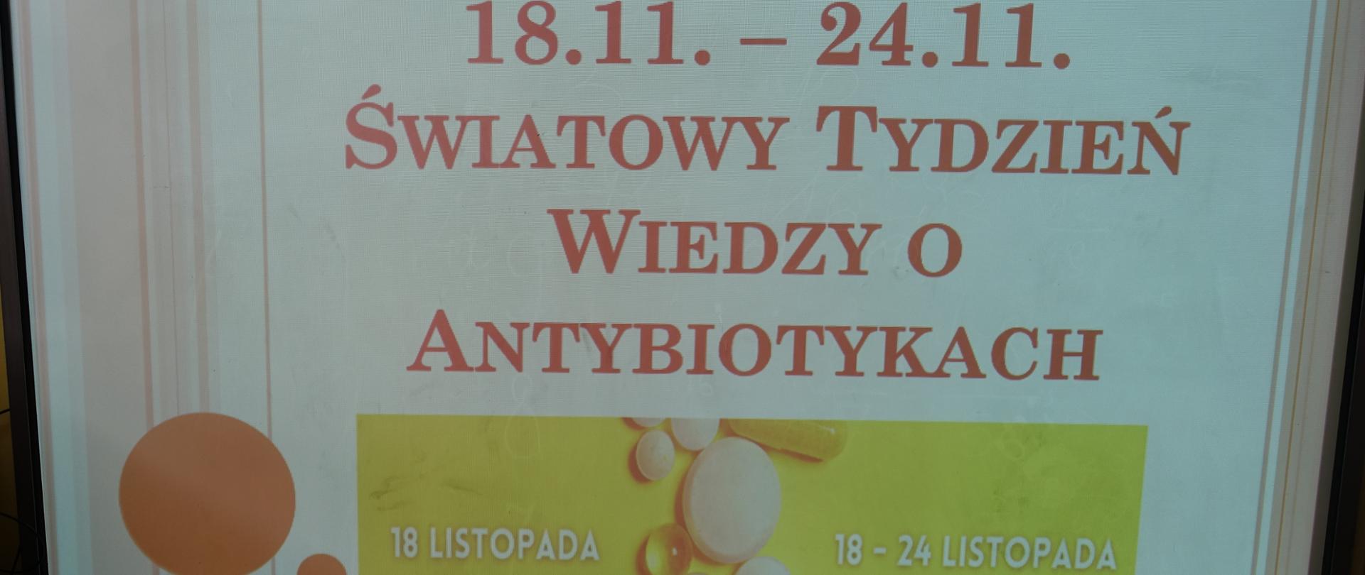 Prezentacja Światowy Tydzień o Antybiotykach.