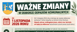 Od 1 listopada 2026 r. ważne zmiany w odbiorze odpadów komunalnych
