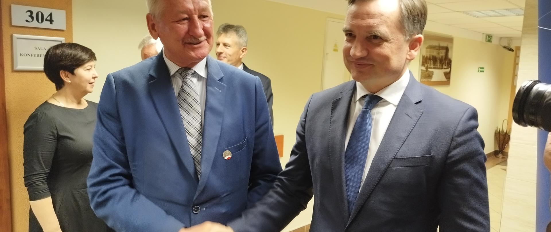Minister Sprawiedliwości Zbigniew Ziobro z wizytą w Sądzie Rejonowym w Jaśle
