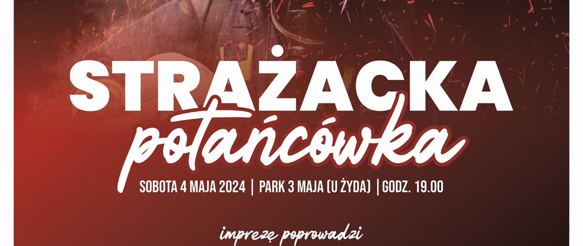 plakat strażacka potańcówka 