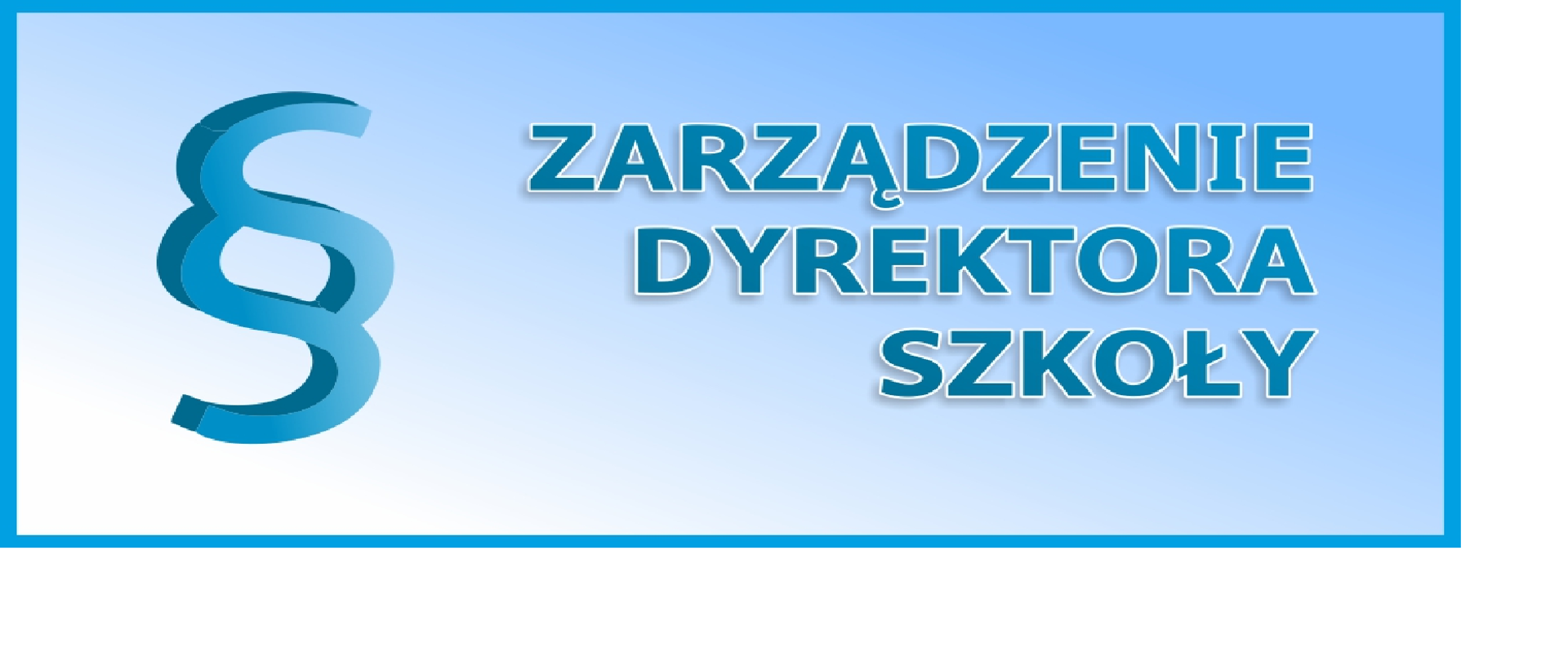 zarządzenie dyrektora