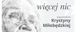 plakat zaproszenie do MBP na promocję tomiku K. Miłobędzkiej 