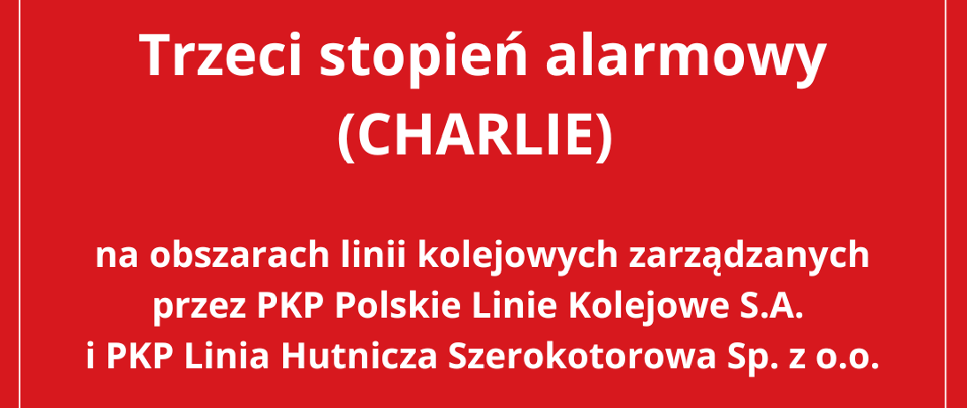 trzeci stopień alarmowy (Charlie)