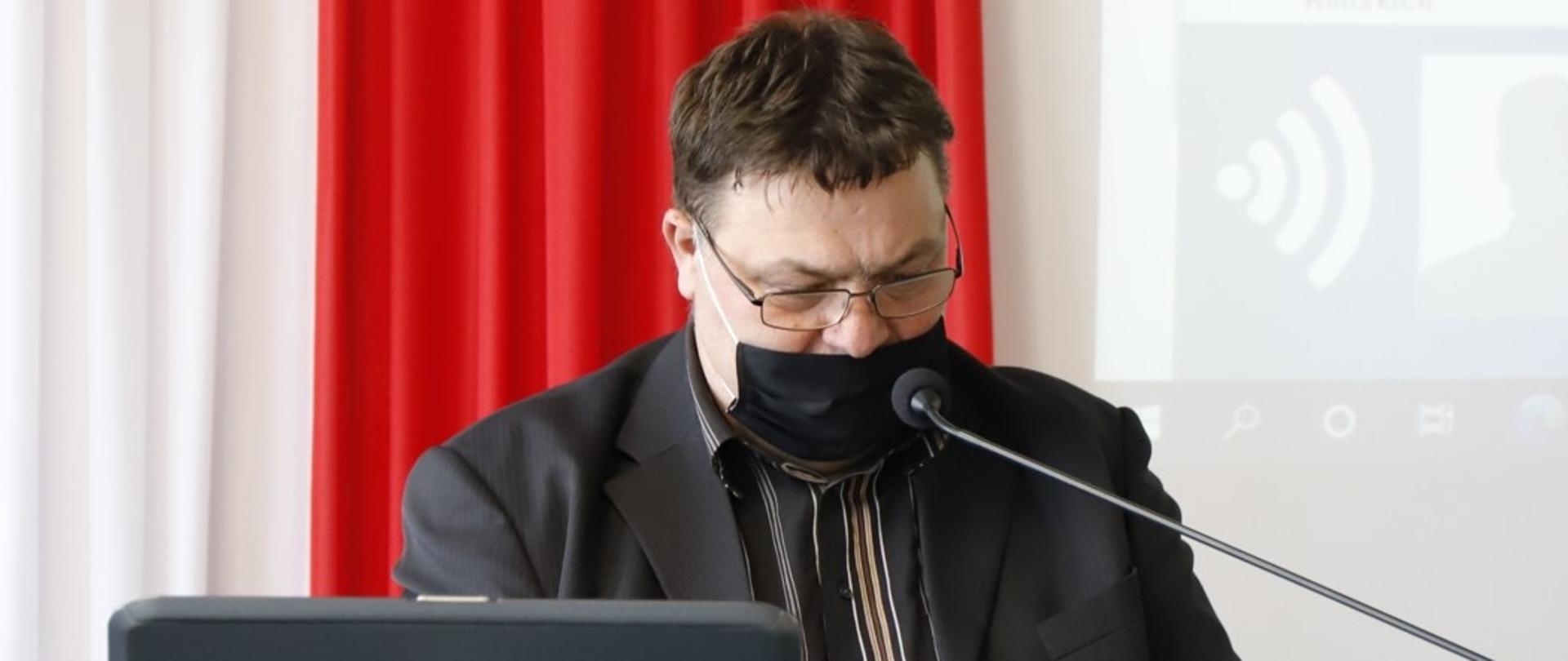 Przewodniczący rady powiatu Zbigniew Kowalczyk