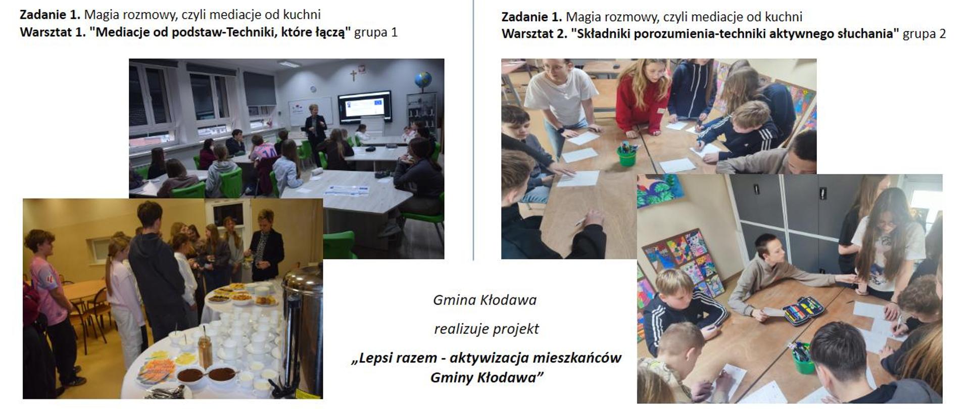 Zadanie Magia rozmowy, czyli mediacje od kuchni – warsztaty