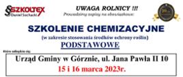 Szkolenie Chemizacyjne