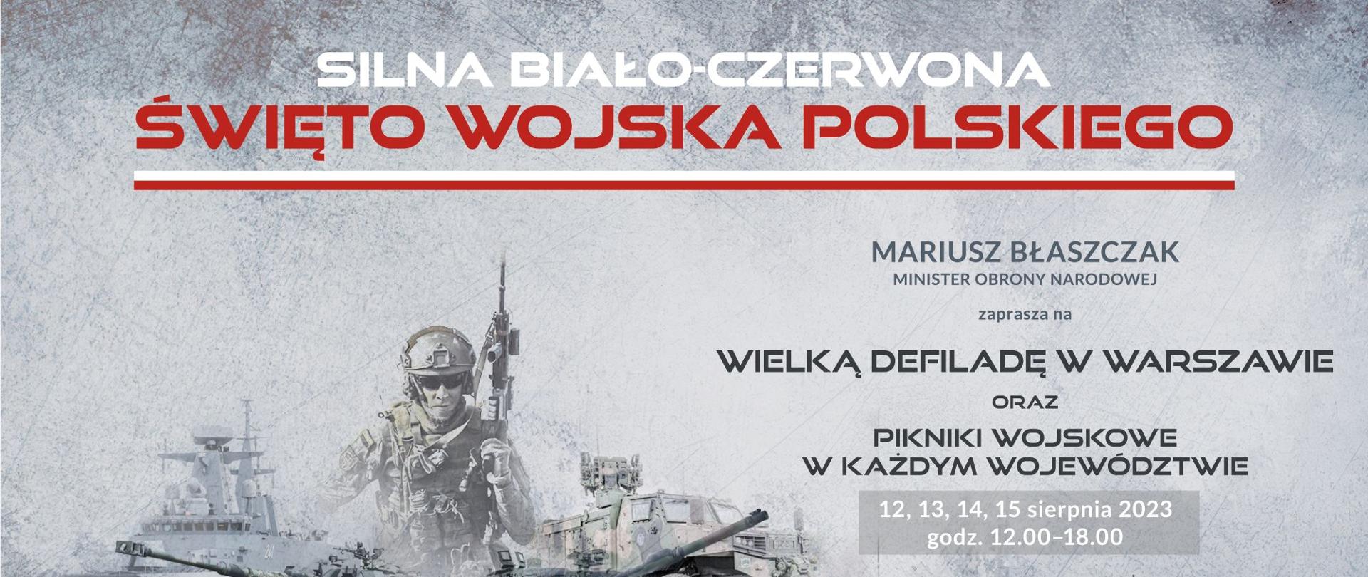 Banner promujący święto Wojska Polskiego 