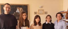 Uczestnicy etapu diecezjalnego XIX Ogólnopolskiej Frańciszkańskiej Olipmpiady Wiedzy o św. Maksymilianie