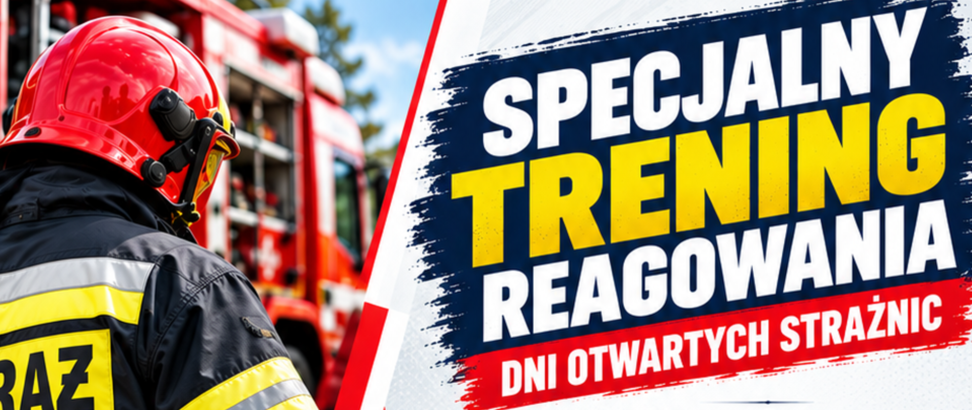 Plakat - belka przedstawiająca zaproszenie na Specjalny trening reagowania