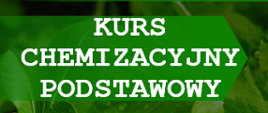 Plakat informujący o podstawowym kursie chemizacyjnym organizowanym przez Łódzki Ośrodek Doradztwa Rolniczego (Oddział w Piotrkowie Trybunalskim, zespół w Radomsku). Szczegóły wydarzenia: Nazwa: Kurs Chemizacyjny Podstawowy. Data: 30–31 marca 2026 r., godzina 8:00. Lokalizacja: Wielgomłyny, ul. Rynek 1, sala konferencyjna w budynku GOPS. Zapisy: Rafał Białek, tel. 519 301 091. Koszt: 200 zł. Tło plakatu jest zielone, przedstawia rośliny uprawne oraz zdjęcie ciągnika wykonującego opryski na polu.