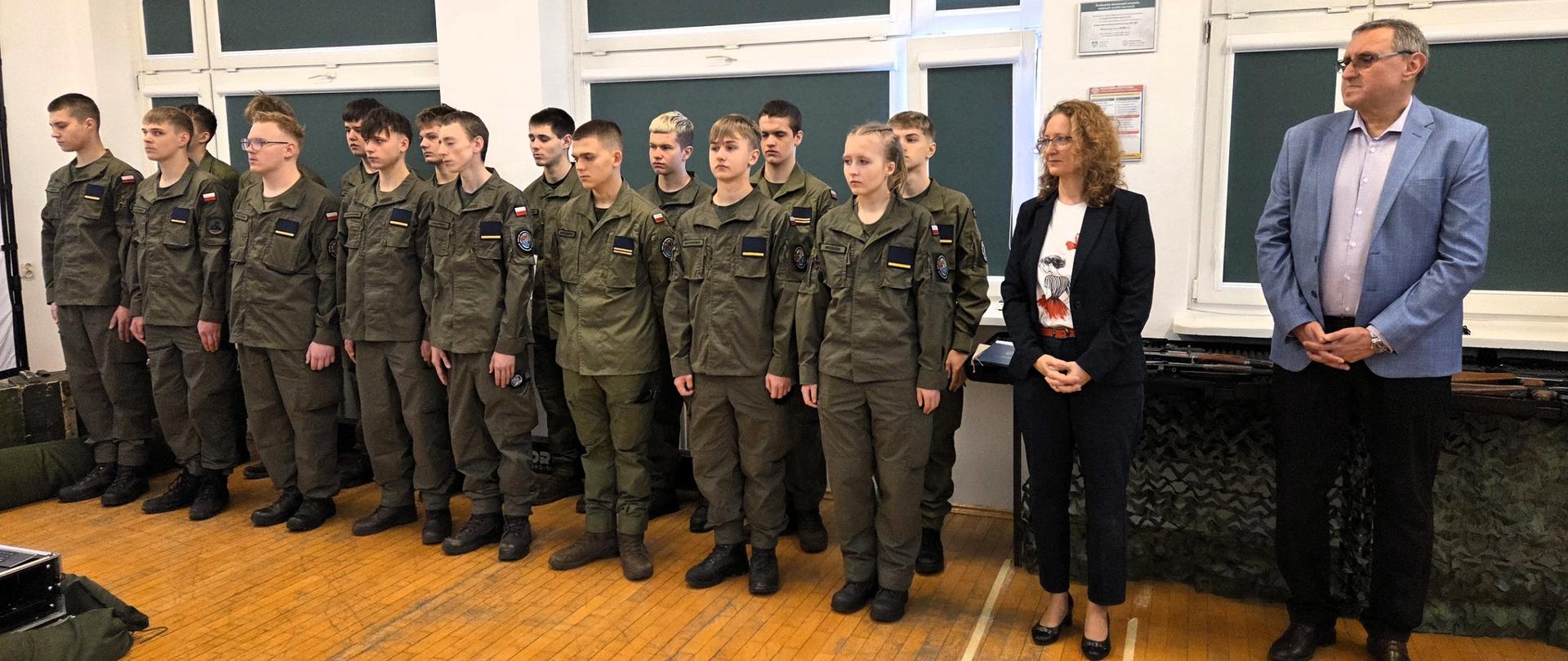 Otwarcie pracowni Oddziału Przygotowania Wojskowego oraz wirtualnej strzelnicy w ZSOMS
