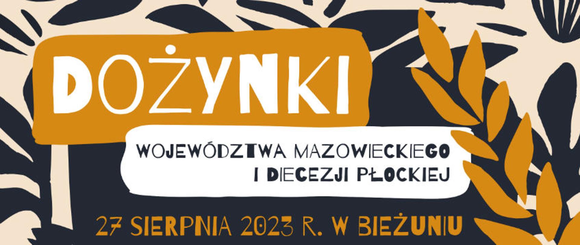 Plakat promujący dożynki województwa mazowieckiego
