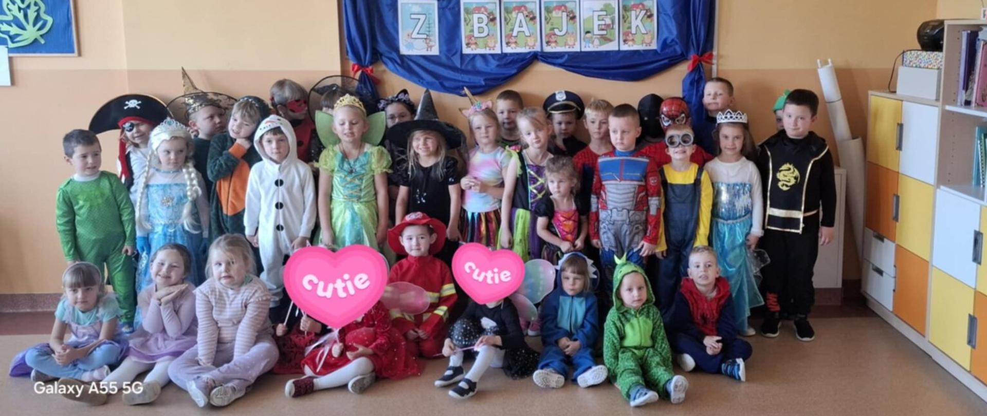 Bajkowi bohaterowie w przedszkolu
