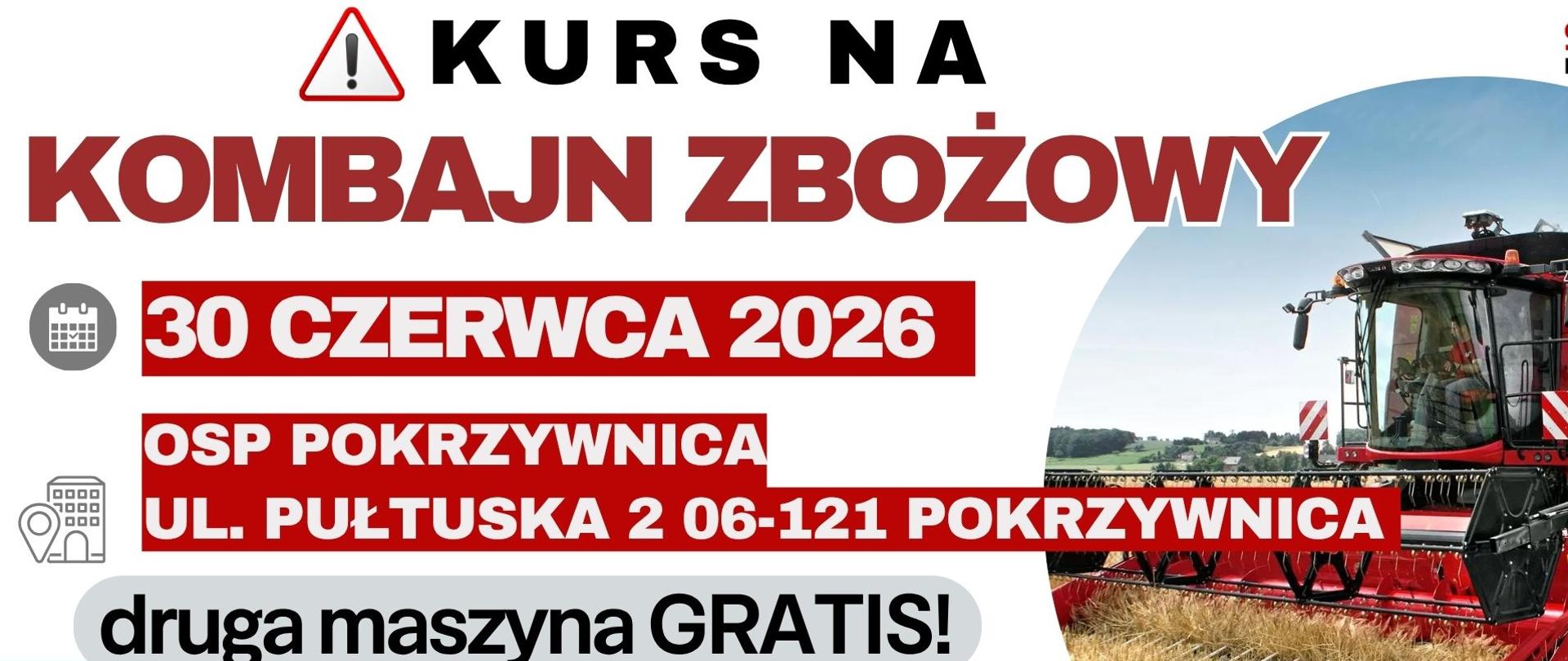 Szkolenie z obsługi maszyn żniwnych i ładowarek teleskopowych