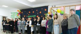 Kadra przedszkola w trakcie prezentacji