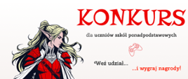 Plakat promujący Gamer CV konkurs dla uczniów szkół ponadpodstawowych