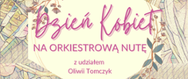 Plakat - koncert z okazji Dnia Kobiet 