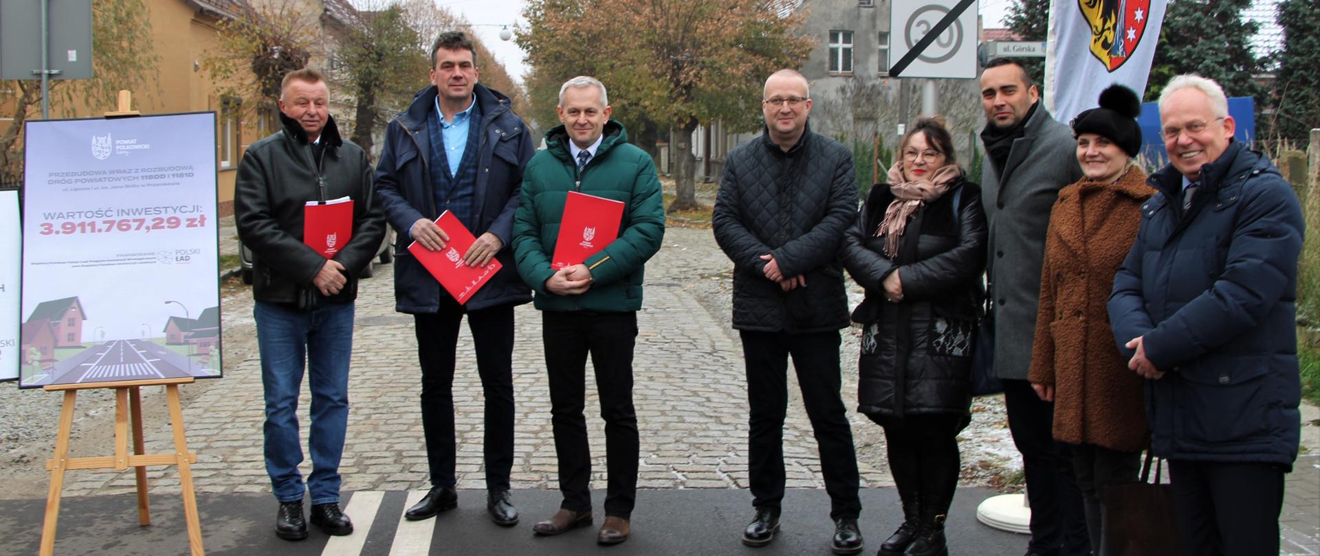 Władze powiatu polkowickiego stoją na drodze w Przemkowie, która zostanie przebudowana 