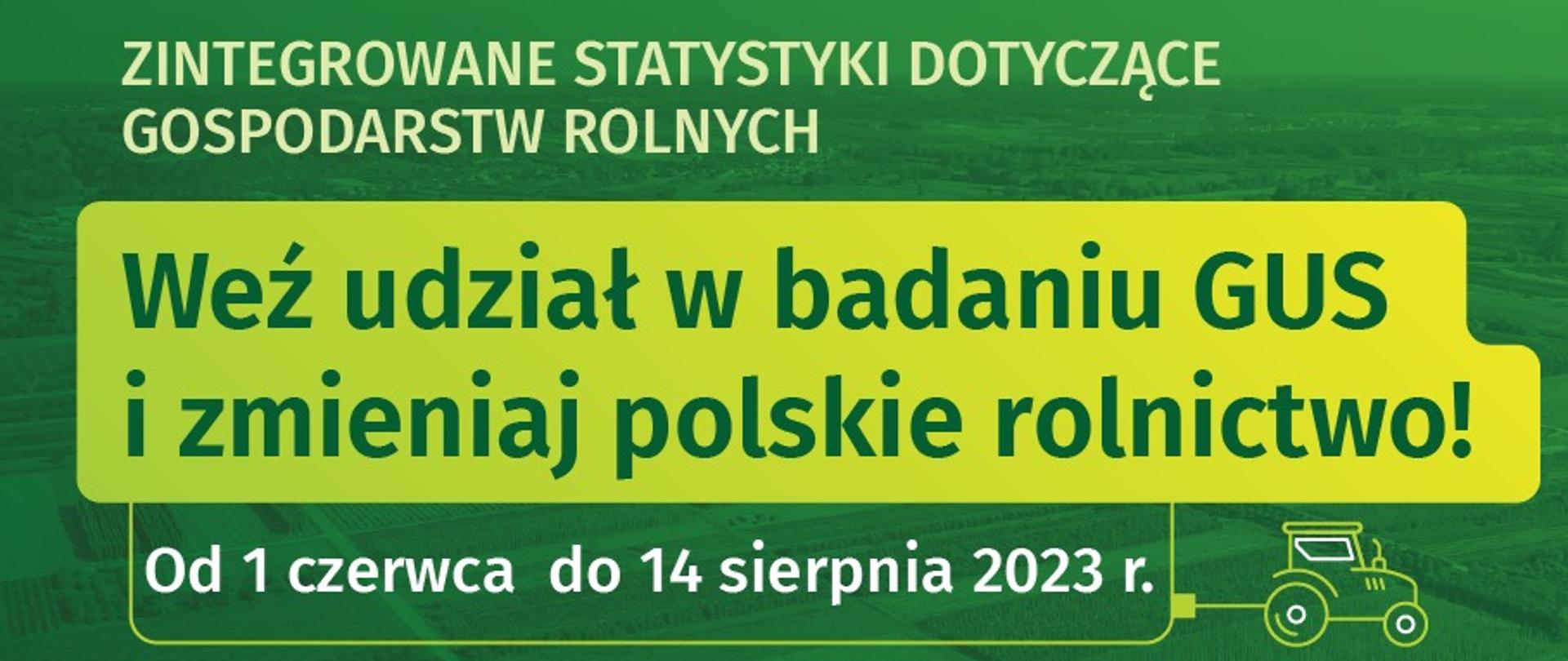 Plakat zachęcający do wzięcia udziału w badaniu GUS
