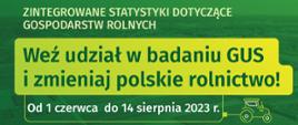 Plakat zachęcający do wzięcia udziału w badaniu GUS