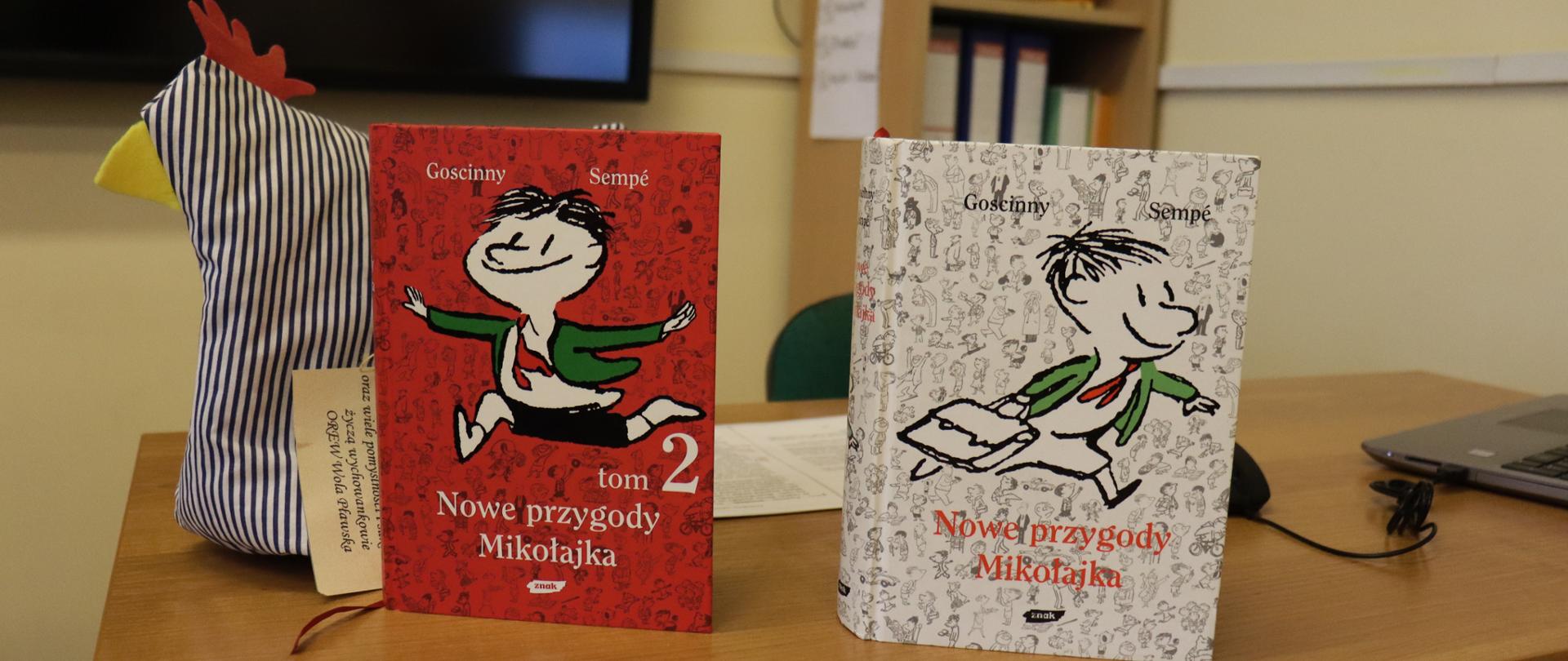 Książki z serii Mikołajek na stole