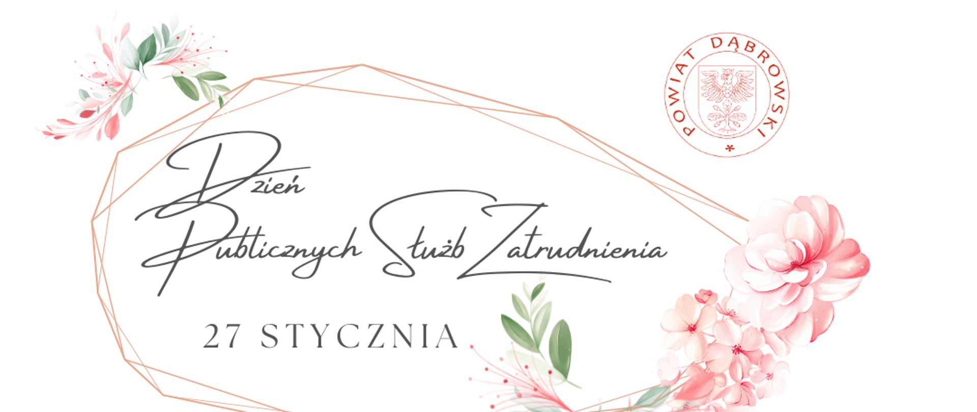Grafika z napisem 27 stycznia Dzień Publicznych Służb Zatrudnienia